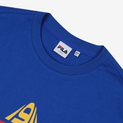 Fila Linea Italia Triangle Logo - Miesten Poolopaita - Sininen | FI-65747